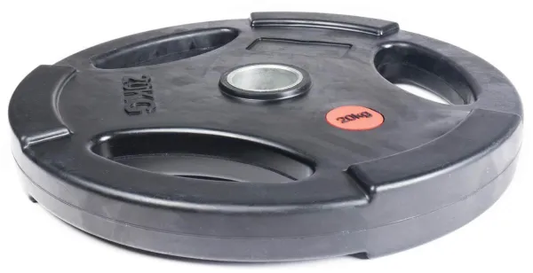 Nordic Fighter Jern/Gummi Vektskive med Håndtak 10kg / 50mm (1 stk)